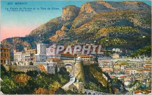 'Old Postcard MONACO The Prince''s Palace and the Dog Tele'