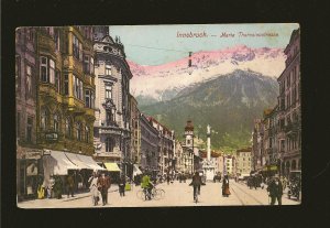 Postmarked 1913 Innsbruck Austria Maria Theresienstrasse Color Postcard