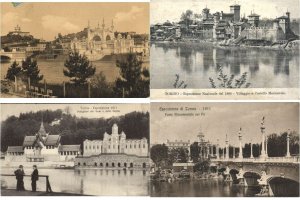 EXPOSITION 1911 TORINO ITALY 54 Vintage Postcards with BETTER! (L5921)