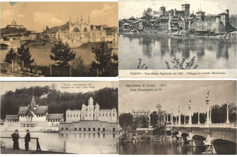 EXPOSITION 1911 TORINO ITALY 54 Vintage Postcards with BETTER! (L5921)
