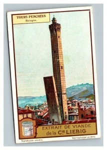 Vintage Liebig Trade Card - French - 4 of the Leaning Towers Set