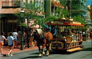 Trolley Ride Main Street USA Magic Kingdom Walt Disney World Postcard E48