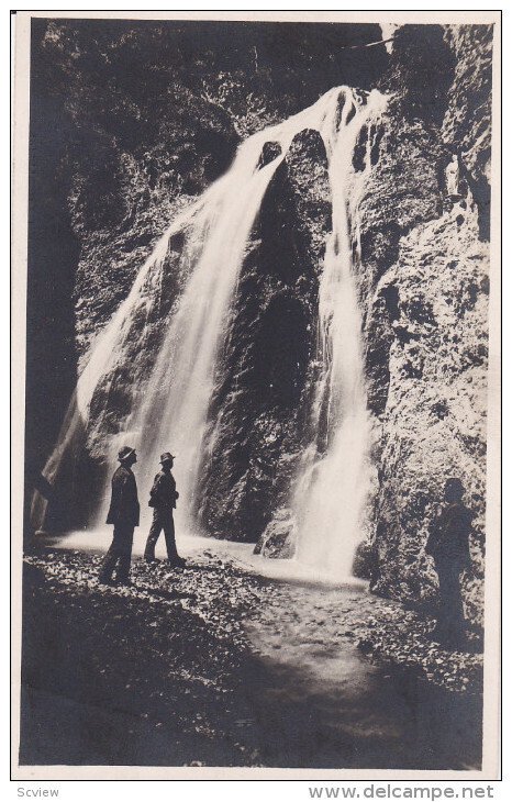 RP, Men Viewing The Wonderful Falls, Marienfall, MARIAZELL (Styria), Austria,...