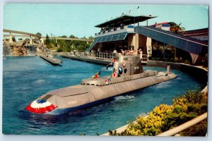 1960 Anaheim California Vintage Postcard Disneyland Submarine Ride Tomorrowland