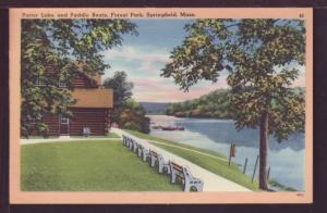 Porter Lake Forest Park Springfield MA  Post Card 3623