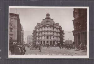 NEW YORK, GENERAL POST OFFICE, c1908 real photo ppc., unused.