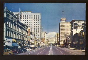 Salt Lake City, Utah/UT Postcard, Main Street, Old Stores, 1940's Cars