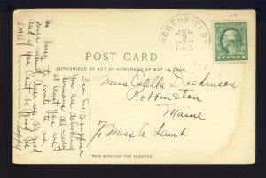 Northfield, Massachusetts/MA Postcard, Wanamaker, A.R. Levering ©1904