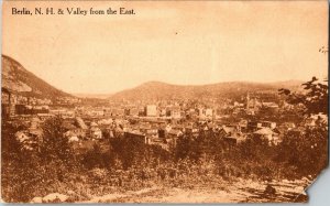 Vintage Postcard Berlin, New Hampshire & Valley from East - Damaged Corner KJ4