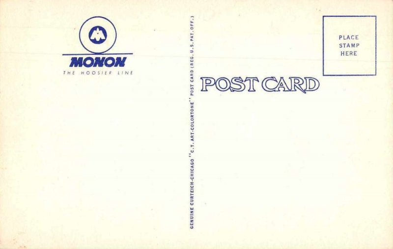 Monon's Ben Hur Train Hoosier Line Vintage Postcard AA7958