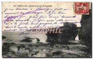 Old Postcard Pornic Rocks Pointe Gourmalon