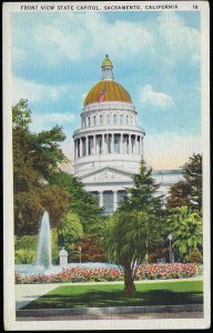 FRONT VIEW STATE CAPITOL SACRAMENTO CAL  (18)