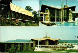 Multi Views Arrowhead Lodge on Lake Eufaula South Canadian OK Postcard J45