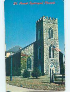 Unused Pre-1980 CHURCH SCENE Lowell Massachusetts MA A7494