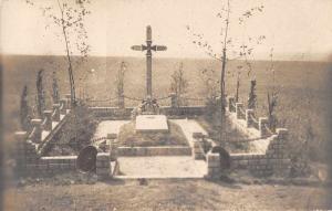 Germany?  Iron Cross Grave Stone Memorial Real Photo Antique Postcard J79644