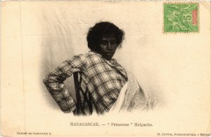 PC PRINCESSE MALGACHE ETHNIC TYPES MADAGASCAR (a30244)