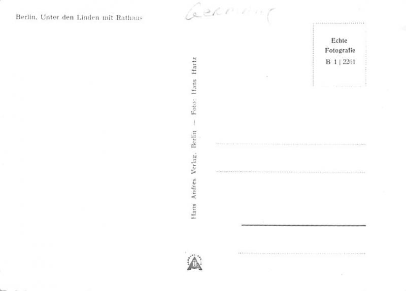 Berlin - Germany, real photo