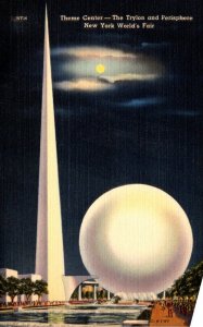 New York World's Fair Theme Center The Trylon and Perisphere