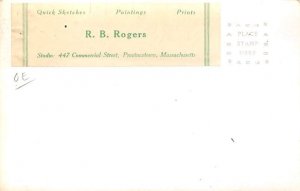 R B Rogers real photo Scouting Unused 