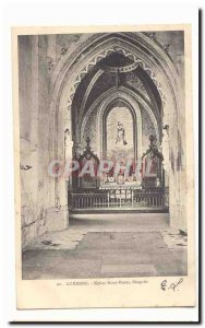 Auxerre Old Postcard Church of Saint Peter Chapel