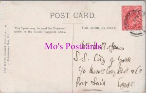 Genealogy Postcard- James, S.S.City of York, Port Said, Egypt GL2356