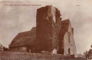 HARBLEDOWN UK ST NICHOLAS CHURCH CANTERBURY PHOTO POSTCARD