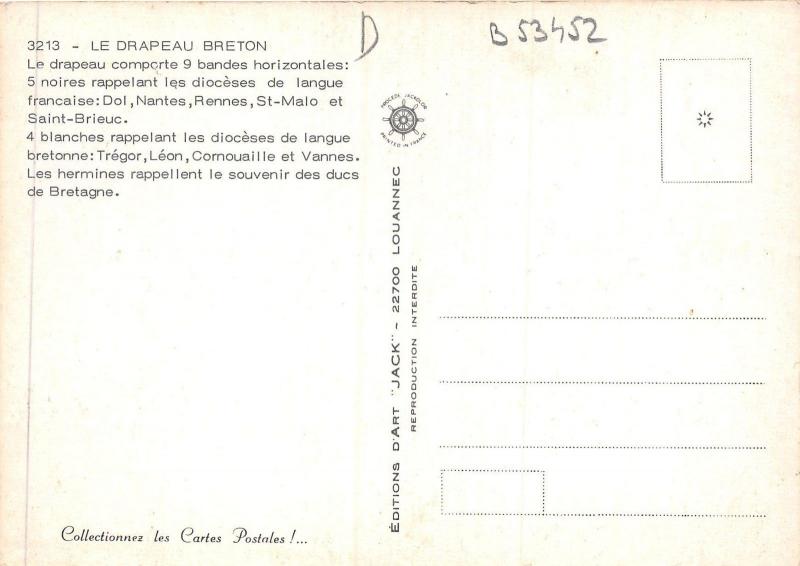 B53452 Le drapeau Breton france