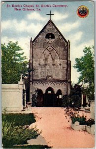 St. Roch's Chapel, St. Roch's Cemetery New Orleans LA Vintage Postcard X31
