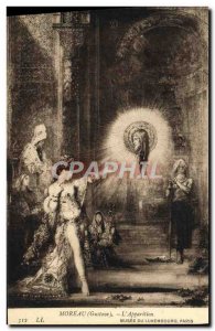 Old Postcard Moreau L & # 39apparition Musee du Luxembourg Paris