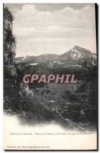 Old Postcard surroundings Grenoble Village Pomuray and Pinea View from Rochep...