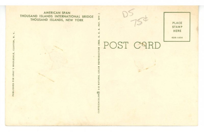 NY - Thousand Islands. International Bridge, American Span