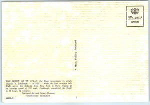 Postcard - The Spirit Of St. Louis, National Air and Space Museum - D. C.