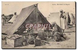 Algeria Old Postcard Scenes and Types Arabs TOP donuts merchants