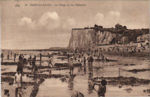 CPA MERS-LES-BAINS La Plage et les falaises (49661)