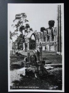 Yorkshire: St. Mary's Abbey from the East - Old RP Postcard