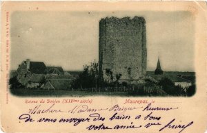 CPA Ruines du Donjon (XII teme siecle) - MAUREPAS le (246421)