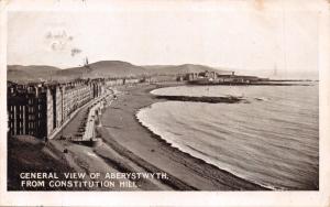 ABERYSTWYTH CARDIGANSHIRE UK~FROM CONSTITUTION HILL~HERBERT JONES POSTCARD 1909