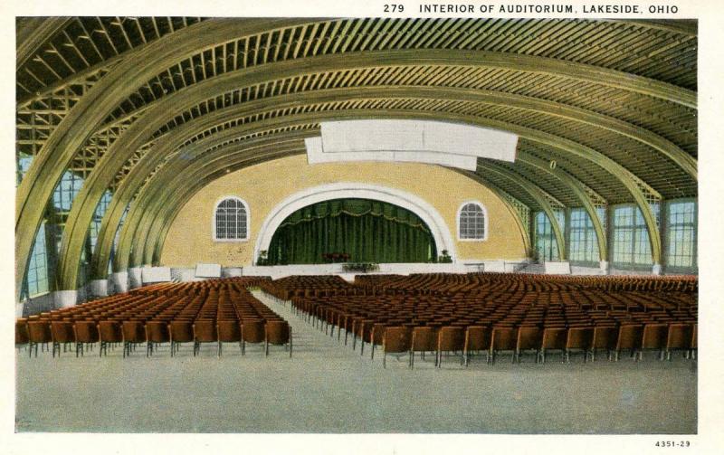 OH - Lakeside. Interior of Auditorium