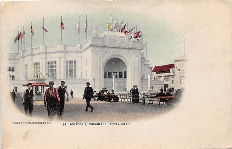 Bostock's Dreamland Coney Island, NY, USA Amusement Park Unused 