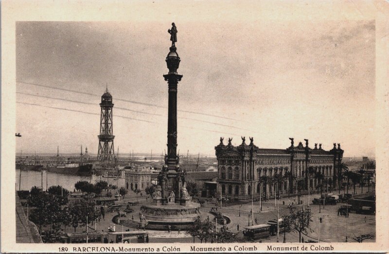 Spain Barcelona Tetuan Square And Promenade of the Republic Postcard C328