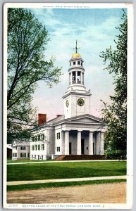 Vtg Concord Massachusetts MA First Parish Meeting House 1910s View Postcard