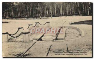 Postcard Old Forest of Compiegne Carrefour Armistice Rethondes near Wagon loc...