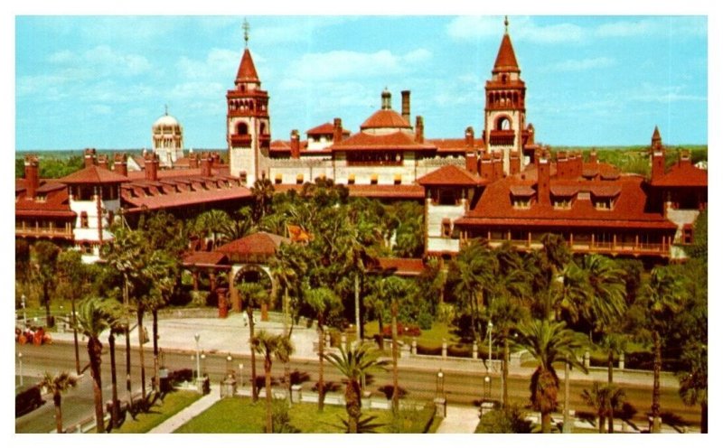 The Fabulous Ponce de Leon Hotel St Augustine Florida Postcard Posted 1963