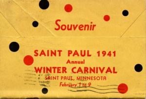 MN - St Paul. ***RARE*** Folder of 1941 Winter Carnival. 114 pictures plus na...