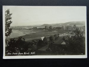 Somerset MINEHEAD Sea Front from North Hill c1940s RP Postcard