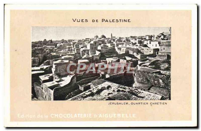 Old Postcard From Palestine Views Chocolaterie d & # 39Aiguebelle
