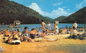 Marion Virginia Hungry Mother Park Beach Scene Vintage Postcard K93659 