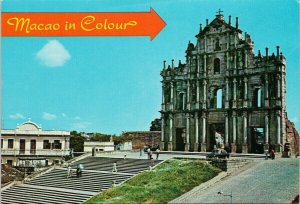 The Ruins of St. Paul Macao in Colour China Unused Postcard C7