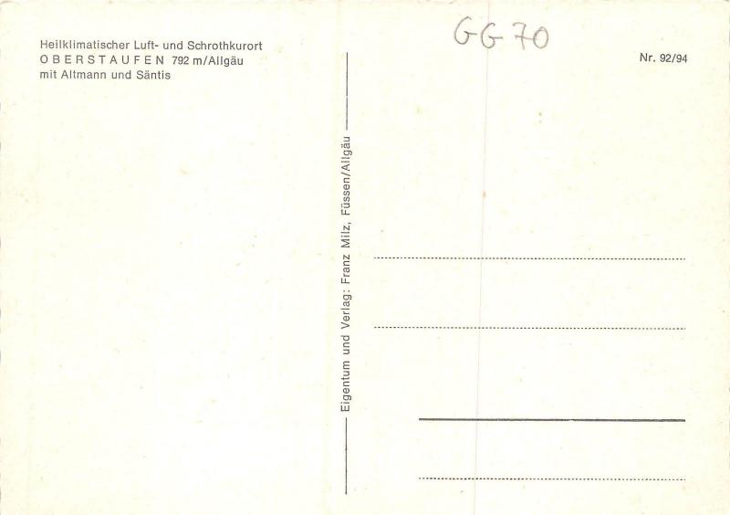 GG070 oberstaufen allgau mit altmann und santis    germany