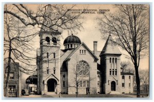 1945 Methodist Episcopal Church Norwalk Connecticut CT Posted Trees Postcard